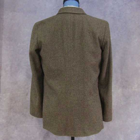 Liz Claiborne Brown Herringbone Blazer Oversized S - Picture 3 of 5